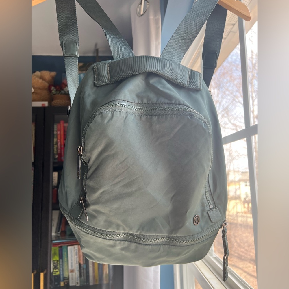 lululemon mini Sage Green Backpack